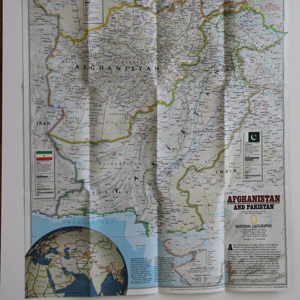 National Geographic Map: "Afghanistan and Pakistan"